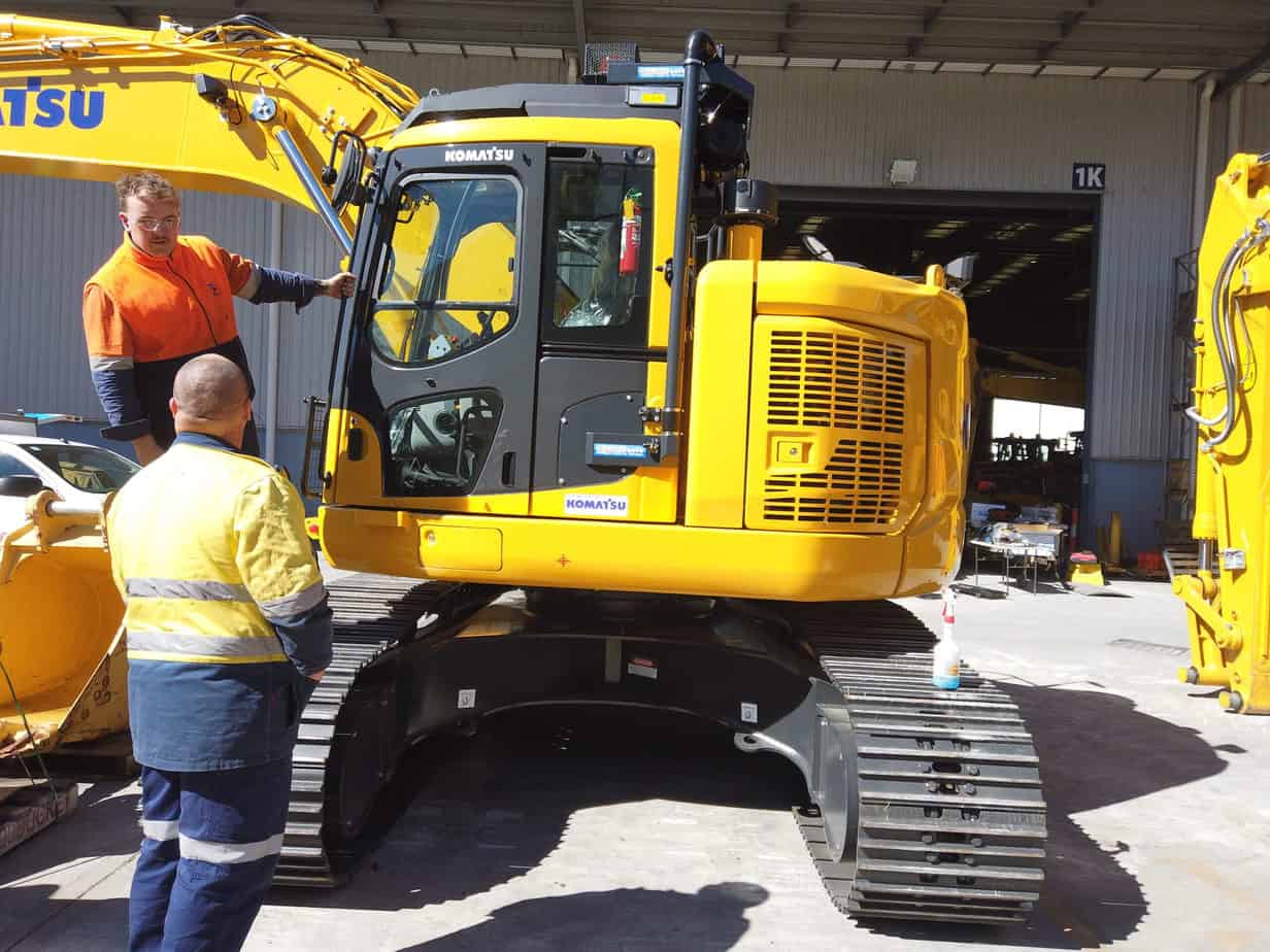 installing BreatheSafe on komatsu