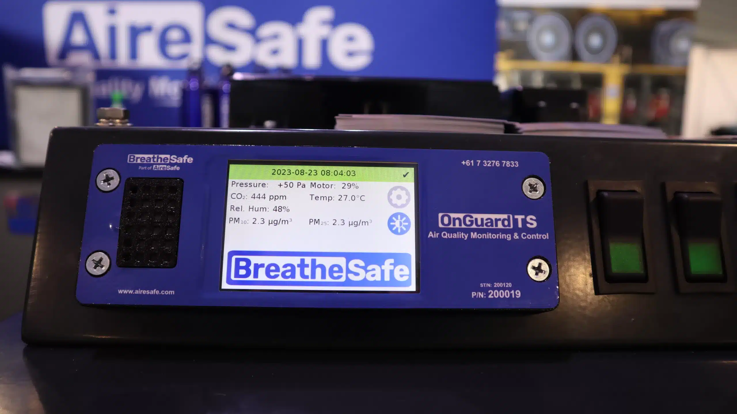 OnGuard TS Air Quality Manager