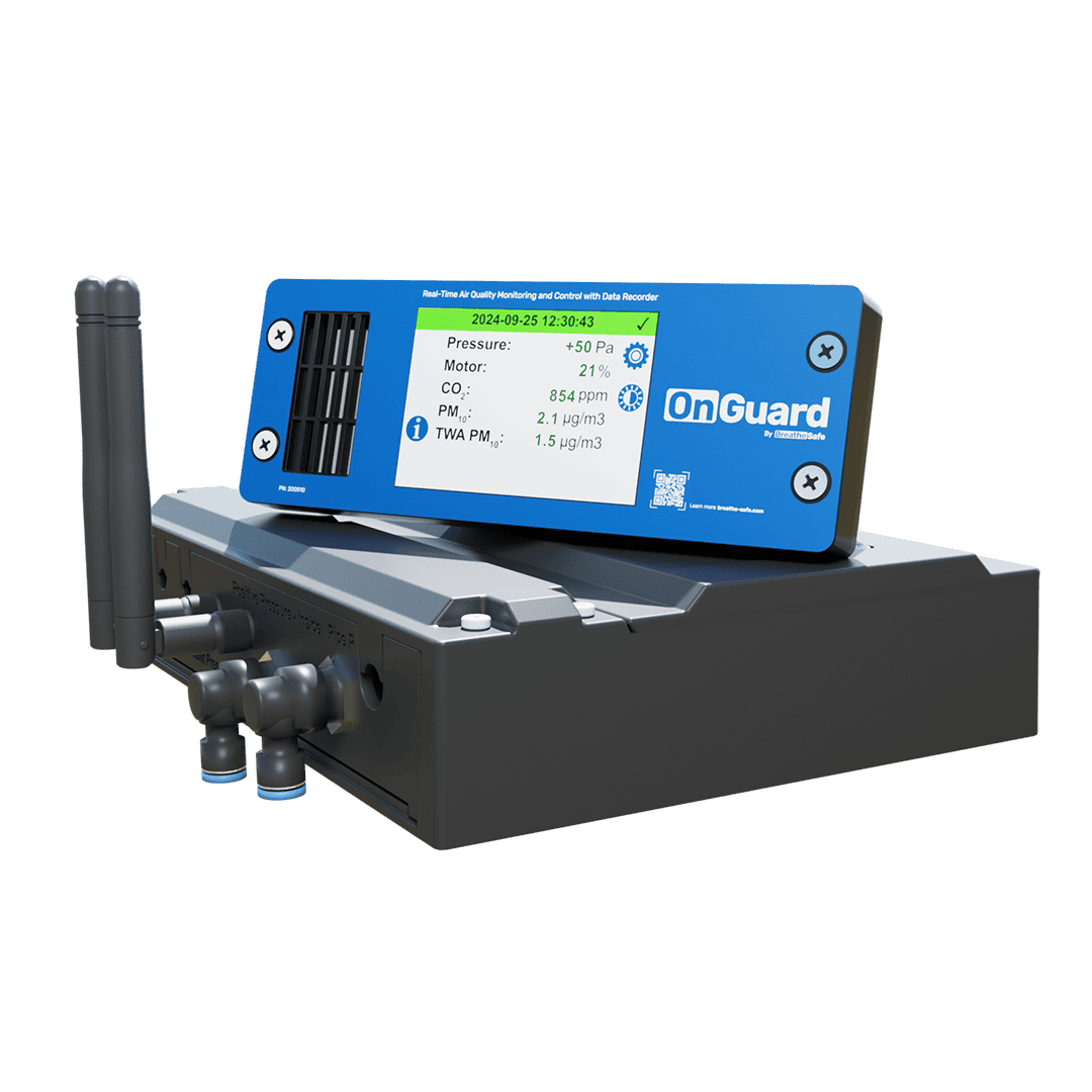 Air quality monitor device for industrial and residential environments, providing real-time data on air pollution levels and ensuring safe, healthy indoor air.