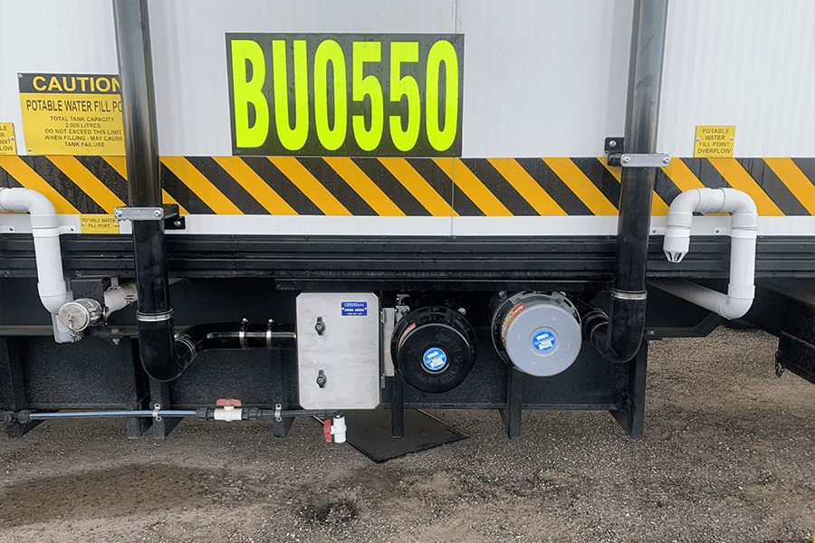 BU0550 portable water filtration system for safe, clean drinking water on-site in industrial and commercial environments.