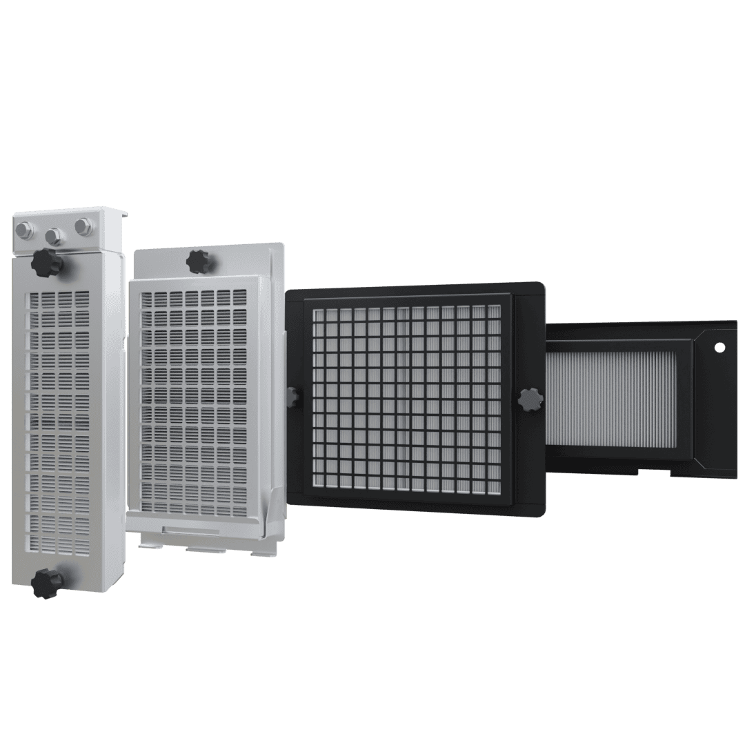 High-quality air filtration units for safe indoor air purification, essential for healthy environments and air quality management in workplaces, schools, and public spaces.