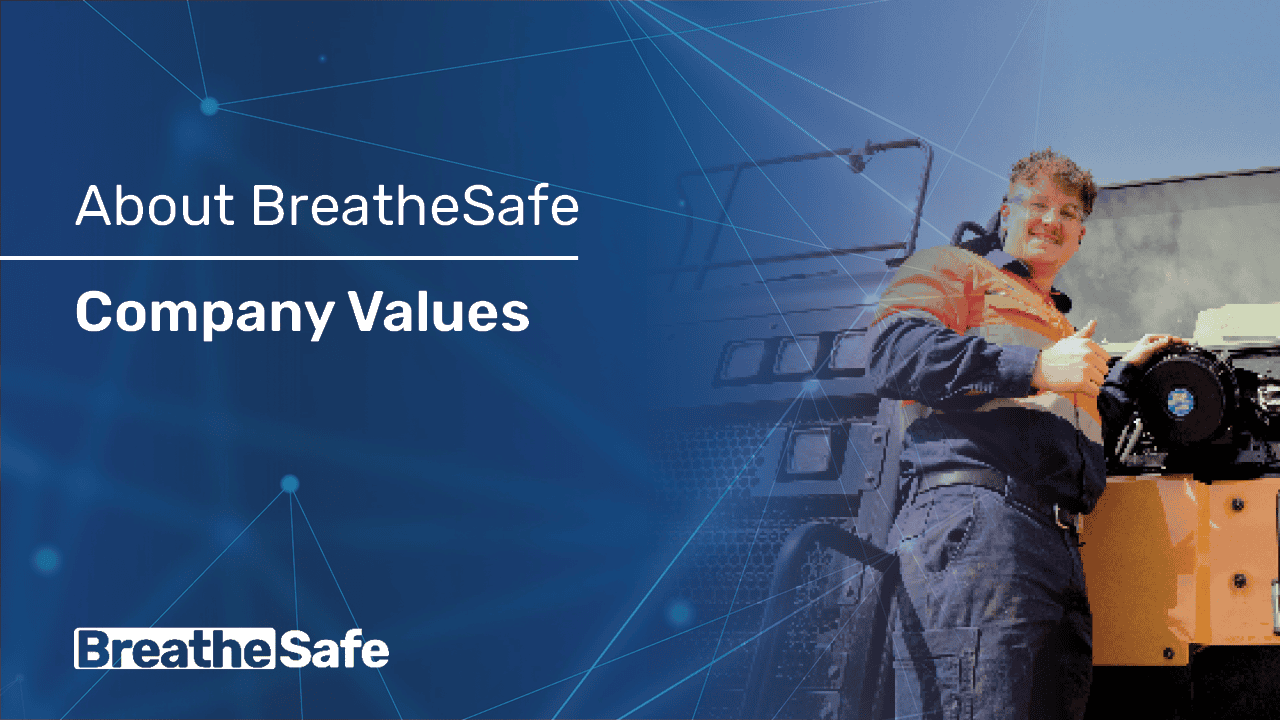 BreatheSafe technician operating equipment in a professional environment, highlighting air quality solutions and safety standards for occupational health.